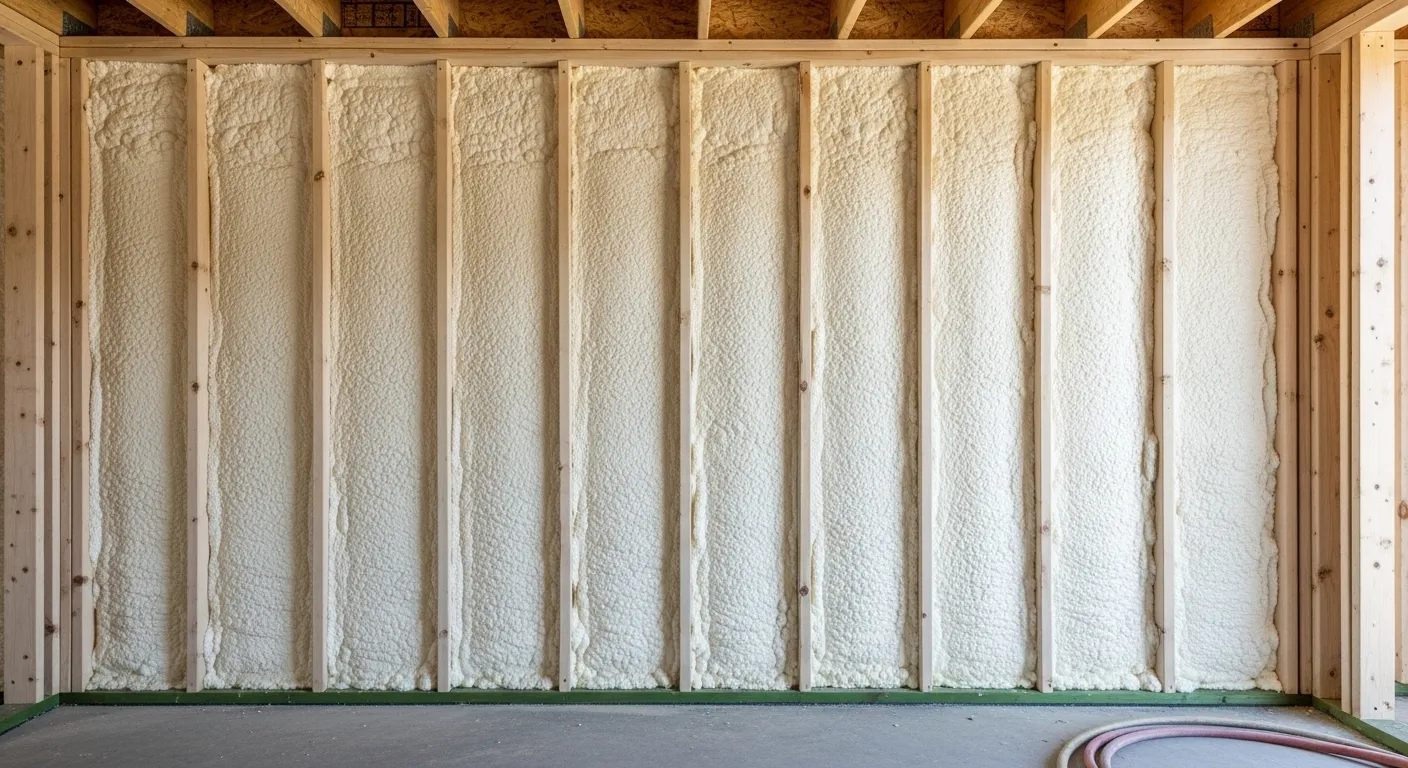 Spray foam insulation